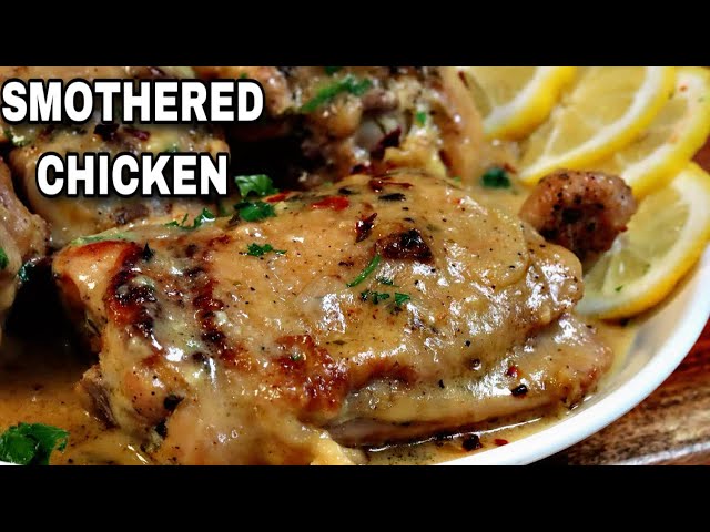 Smothered Chicken and Gravy {Comfort Food - VIDEO} - Key To My Lime