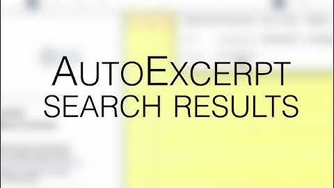 LiquidText advanced   tag, excerpt search results