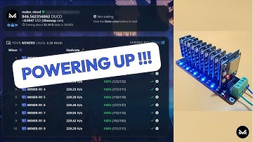 The DUCO Miners - Mining Duino Coin - Powering Up !!!