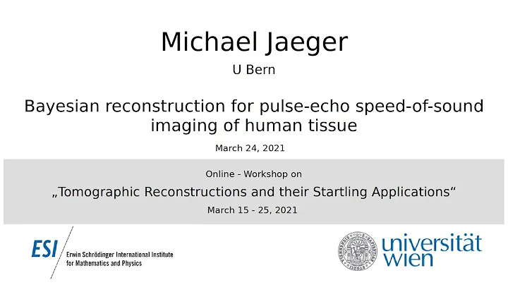 Michael Jaeger - Bayesian reconstruction for pulse...