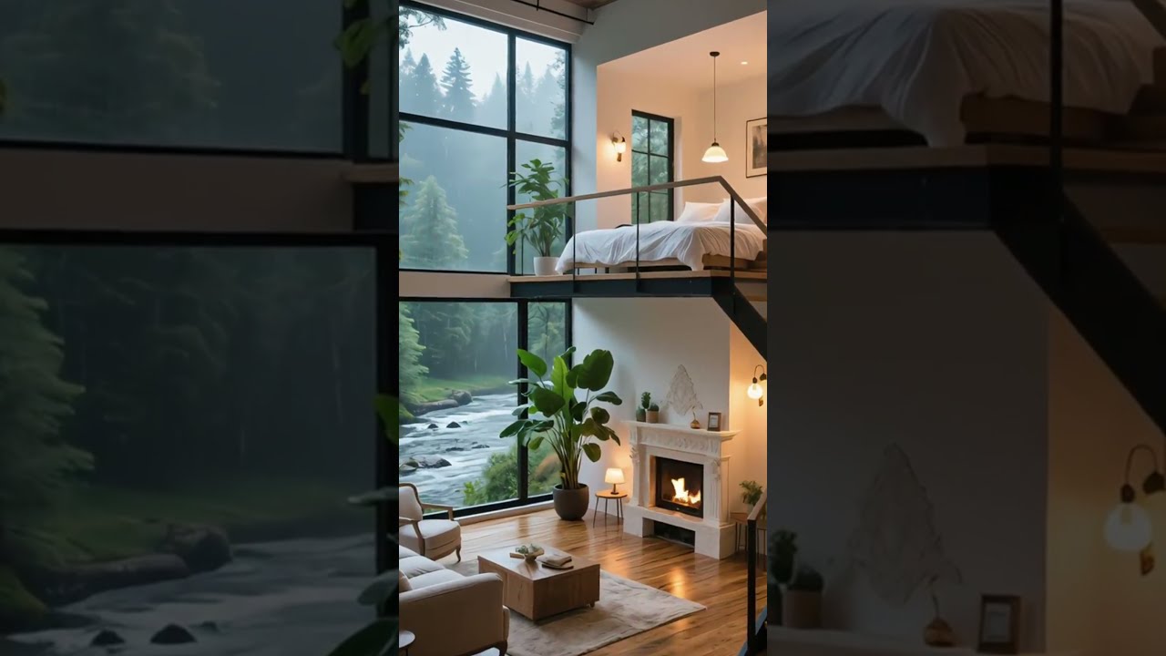 Cozy Cabin Nature Retreat With Serene River Views Shorts Vibes Relaxing CozyLiving