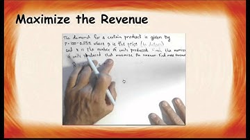 Lesson 2 - Revenue Function