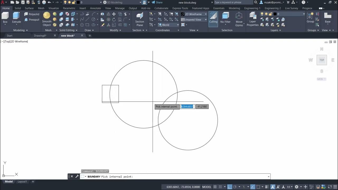 Trace objects inside a boundary BOUNDARY AutoCAD Tips in 60 Seconds
