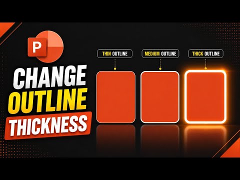 How to Change Shape Outline Weight in PowerPoint | Adjust Border Thickness
