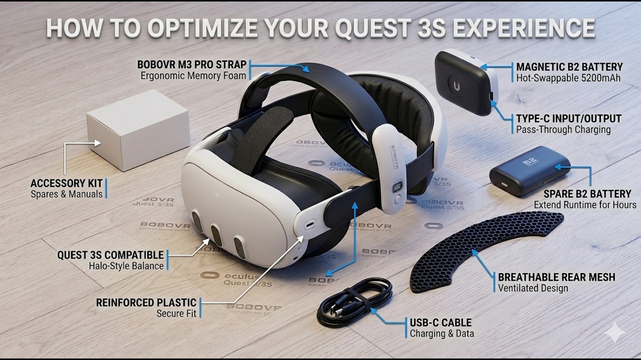The Ultimate Quest 3 Upgrade! | BoboVR M3 Pro Battery Strap Review