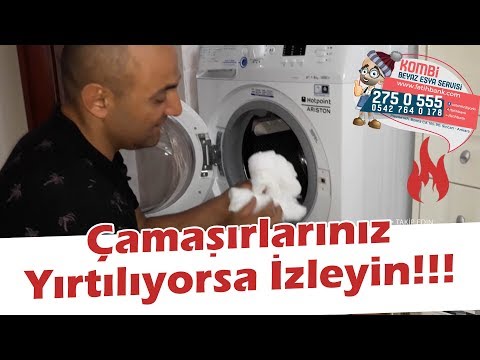 Video: Tabur neden çamaşır makinesinde asılı duruyor?