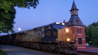 CSX 1776 Veterans Heritage unit leading empty coal train through Point of Rocks MD 5/31/24