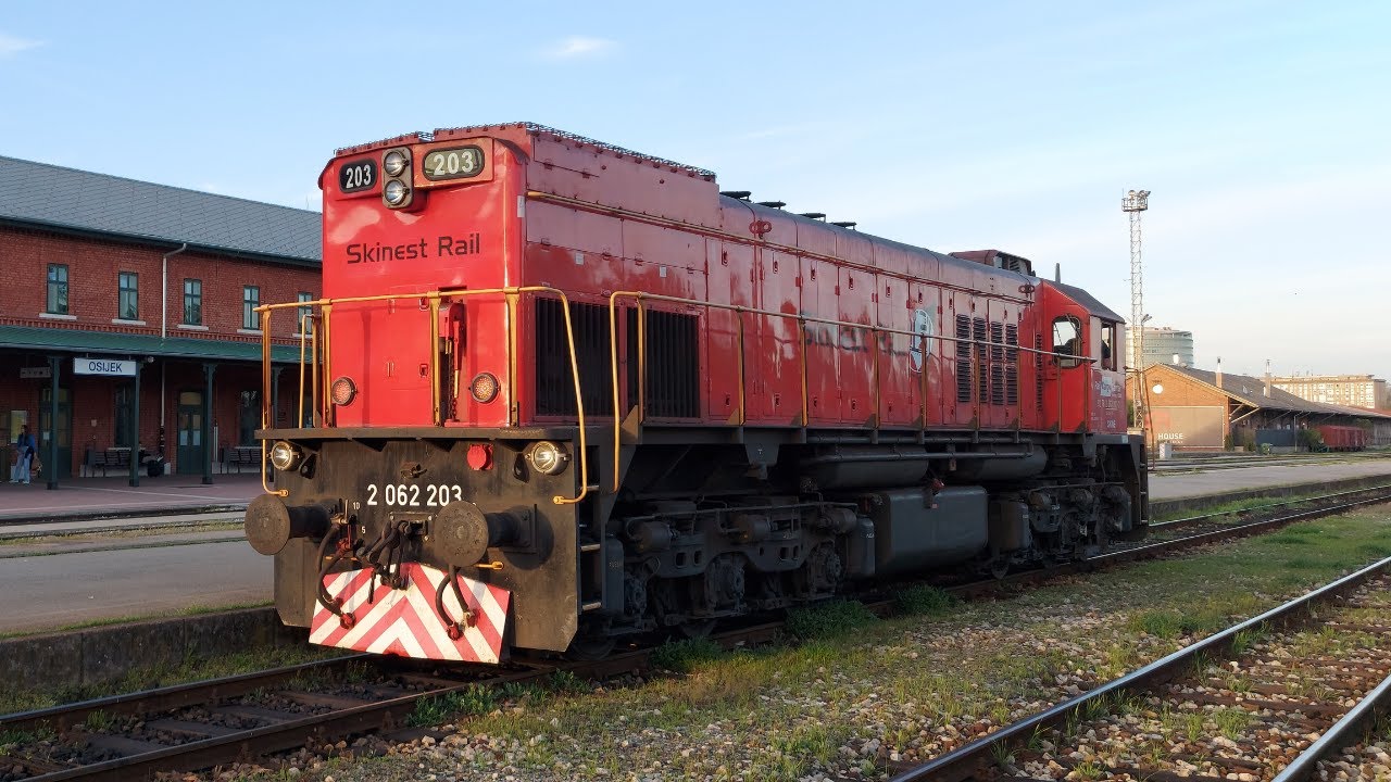 Croatian Diesel Trains. Vlakovi u Osijeku 8