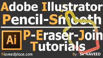 Adobe illustrator | Pencil - Smooth - PathEraser - Join Tool - Tutorials