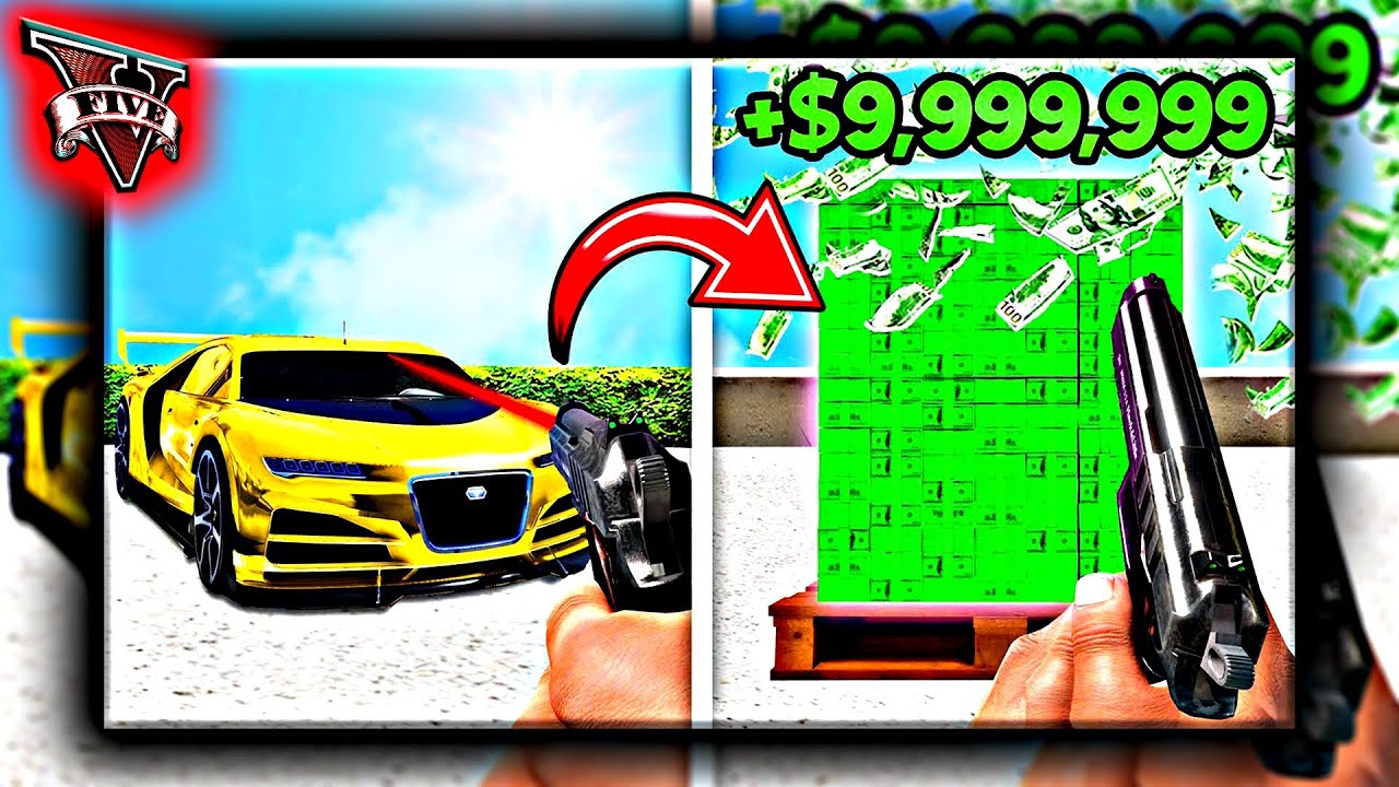 توی جی تی ای با اسلحه به هرچیزی شلیک کنی تبدیل به پول میشه 🤯💵❌ «جدید»