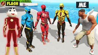 GTA 5 !! SHINCHAN & FRANKLIN STEALING FLASH SUITS & GOT ULTIMATE FLASH SUPER POWERS IN GTA 5 TAMIL