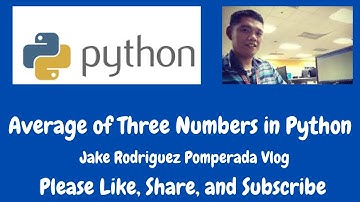 Average of Three Numbers in Python