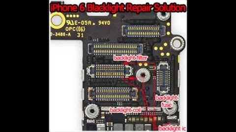Apple iPhone 6 Backlight Repair Service Solution Dim Screen No Display Filter IC Fuse Coil