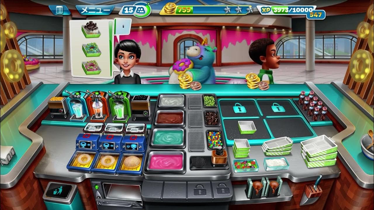 『クッキングフィーバー』無課金者必見！？バブルバレー・ドーナツ Bubble Valley Doughnuts Level 40 『Cooking Fever』 YouTube