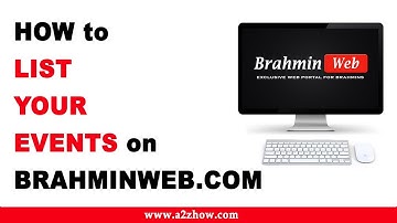 How to List Your Events on BrahminWeb.com