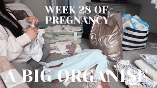 WEEK 28 OF PREGNANCY - A HUGE ORGANISE OF BABY CLOTHES!!!