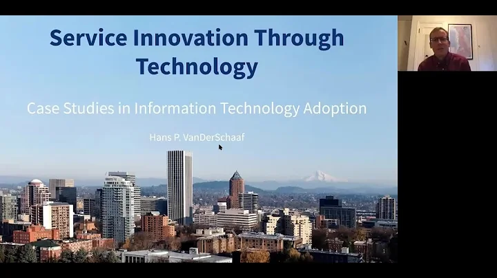 Dr. Hans P.VanDerSchaaf - Service Innovation Throu...