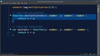 Function Declarations and Function Expressions in Typescript and JavaScript - TypeScript tutorial