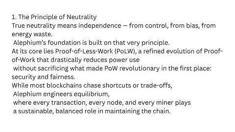 Next Century Neutrality  Alephium’s Proof of Less Work Blockchain Explained