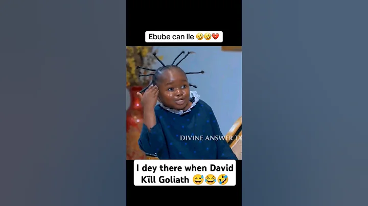 I dey there when David Kïll Goliath 😅😂🤣 Ebube Obio to the world