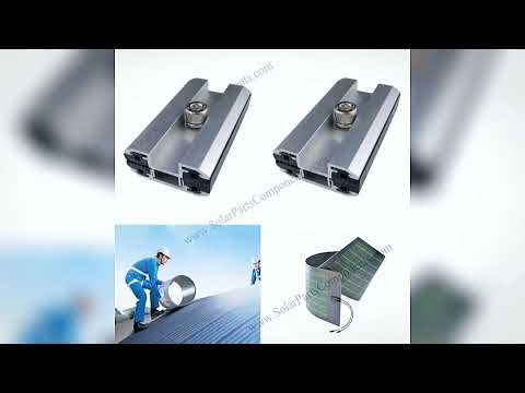 Flexible PV Module Mid clamps for Thin film panels flexible pv module clamps