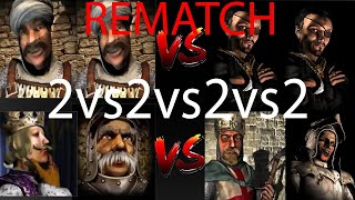 2 SULTANS VS 2 SNAKES VS PHILIPP MARSHALL VS LIONHEART RAT | Stronghold Crusader Ai Battle REMATCH