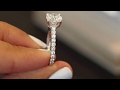 1.50 Carat Round Solitaire Engagement Ring with Micro Pave Band