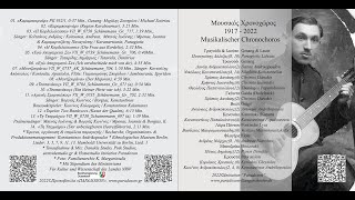 «Μουσικός Χρονοχώρος – Musikalischer Chronochoros 1917 - 2022»