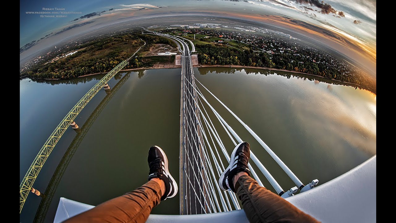 Ezt látnod kell! FELMÁSZTUNK a Monostori híd tetejére!