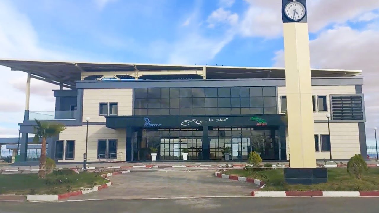 تابعو هذا الفديو من عين المكان عن محطة حاسي بحبح NEW HASSI BAHBAH TRAIN STATION