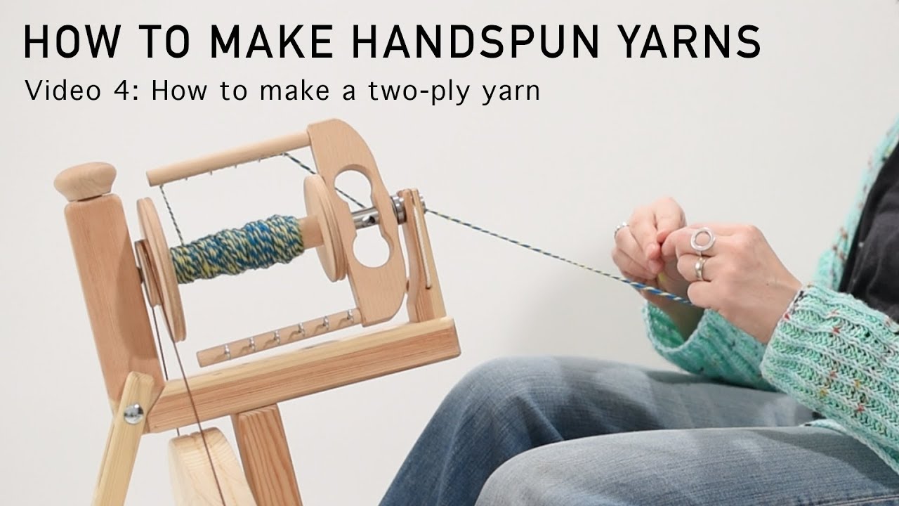 How to make handspun yarns How to make a twoply yarn YouTube