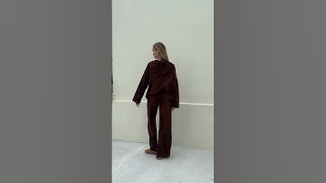 Pianemo shirt & Lagoon pants in brown print TET. X Geraldine Kemper