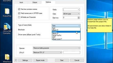 CSV to DBF Converter,  video manual