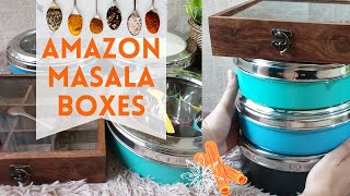 Amazon Spice Boxes Review | Indian Masala Dabba | Indian Spice Box | Steel Square Masala Dabba