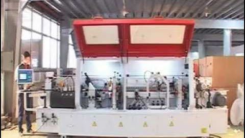 Edge banding machine with corner rounding function