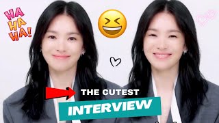 MUST WATCH! Song Hye Kyo NEW release INTERVIEW! She's so CUTE! 😍