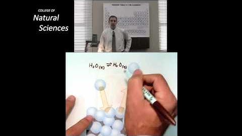 CH 302 Lecture 1 Part 4 Dr  Laude talks about Vapor Pressure Qualitatively