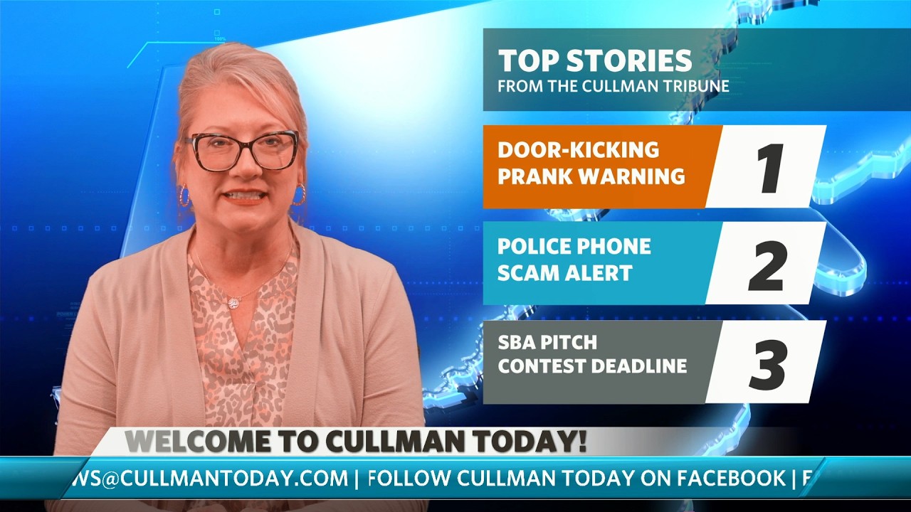 Door-kicking ‘prank’ warning | Police phone scam | SBA pitch contest