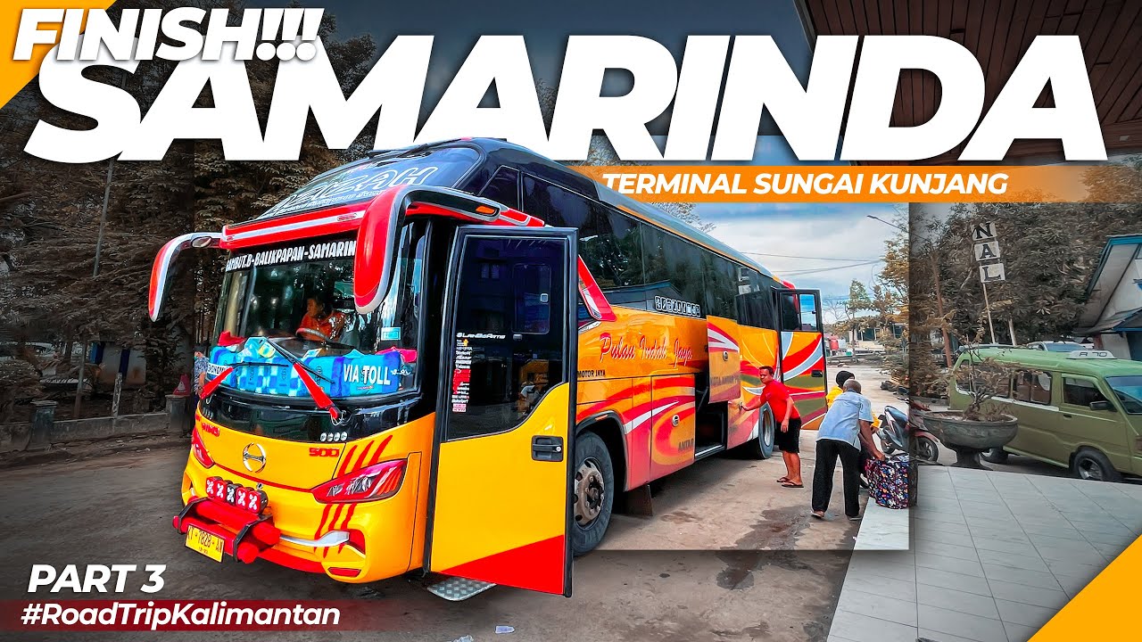 HINO RK Meraung-Raung di Jalur Ini ! 18 JAM Banjarmasin - Samarinda Bus Pulau Indah Jaya Part3 #16