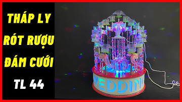 Tháp ly rót rượu đám cưới TL44 trang trí đám cưới đẹp rẻ giá 1750k | ABshop.com.vn