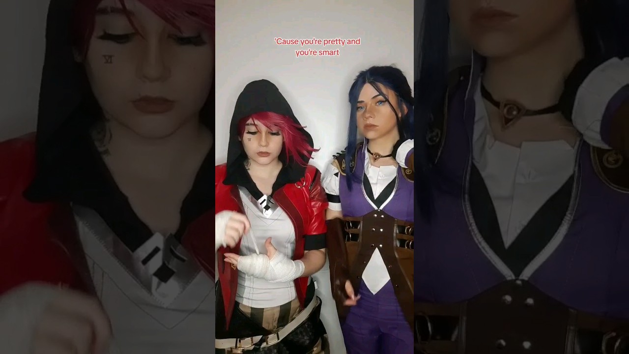 You're obviously my type | Vi & Caitlyn Kiramman@nikkihatsunecosplay #cosplay Arcane