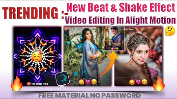 Trending beat sync + shake effect status editing in alight motion || alight motion video editing ||
