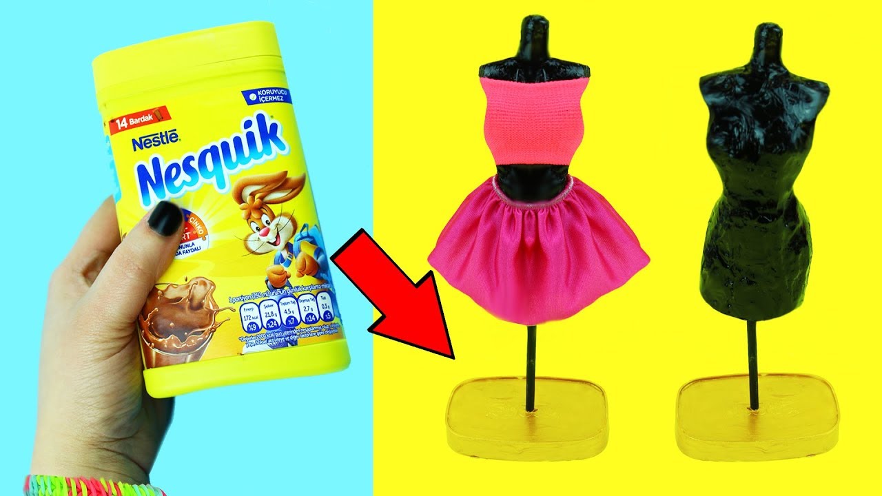 BRINQUEDOS DIY  11 TIPS & HACKS PARA BARBIE, ROUPAS, E TRUQUES DIVERTIDOS  