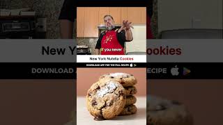 Bakery-Style Nutella Marshmallow Cookies 🤯