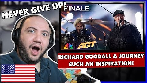 Richard Goodall Sings "Don't Stop Believing" Neal Schon & Journey | AGT 2024 FINALE - T PAUL REACTS