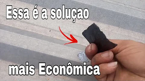 Como tapar buraco em telha galvanizada?
