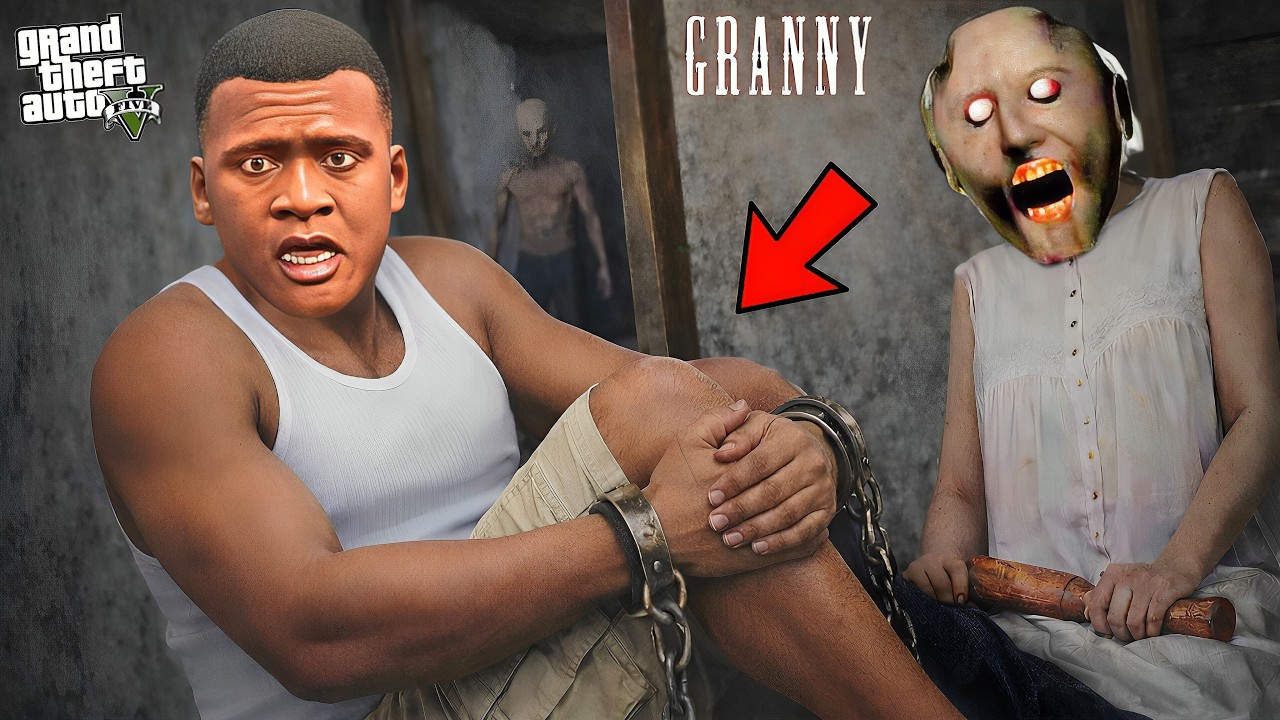 GTA V : Franklin got Trapped by Granny in Horror House ! in Telugu