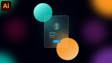 Trendy Glass Morphism Effect | Illustrator Tutorial