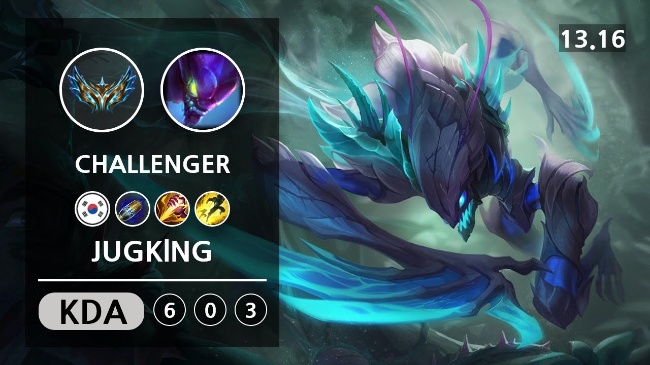 롤 챌린저 정글 카직스 " JUGKlNG " | Patch 13.16