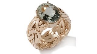 Gemstone ByzantineStyle Solitaire Ring